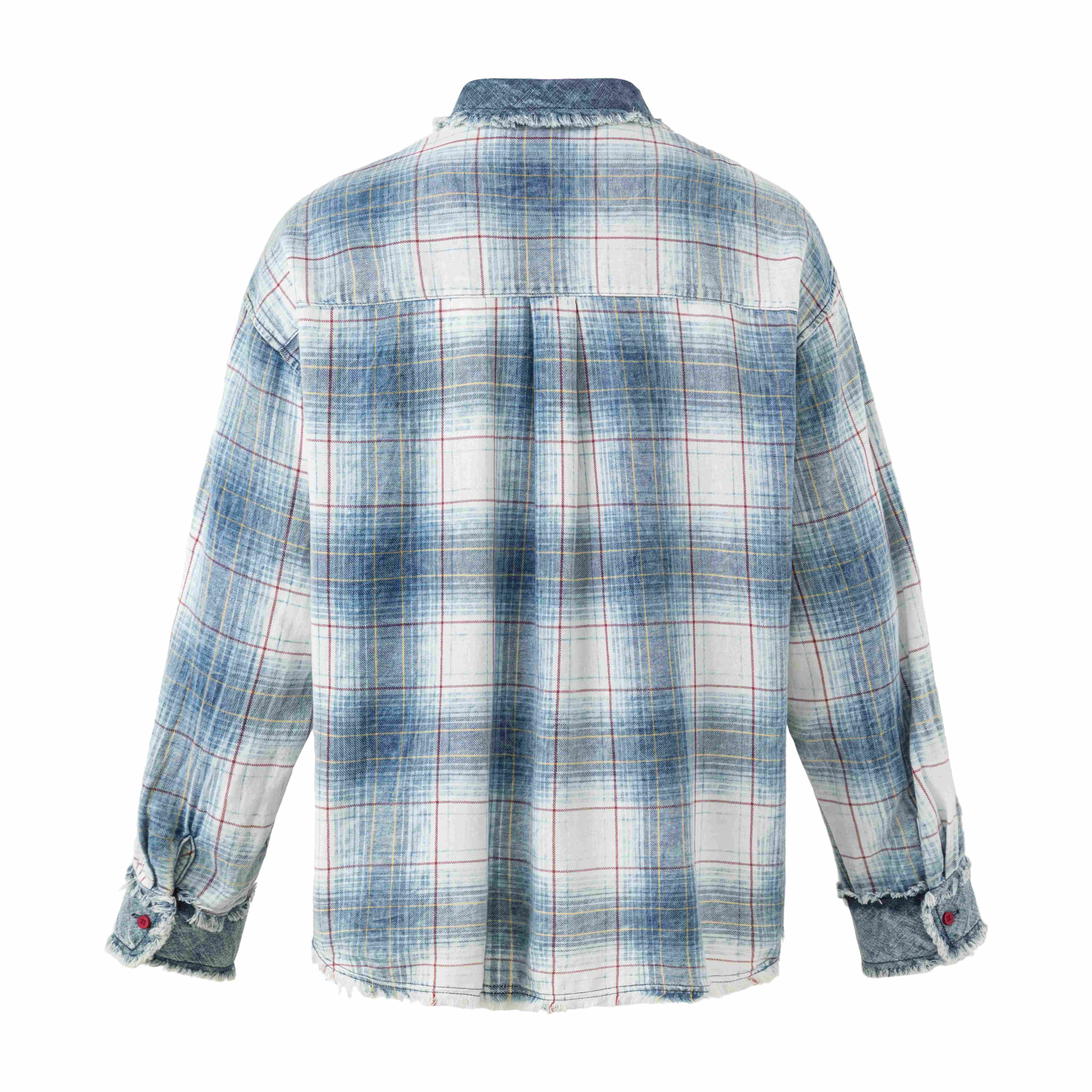 Omirad Vintage Plaid Flannel Shirt