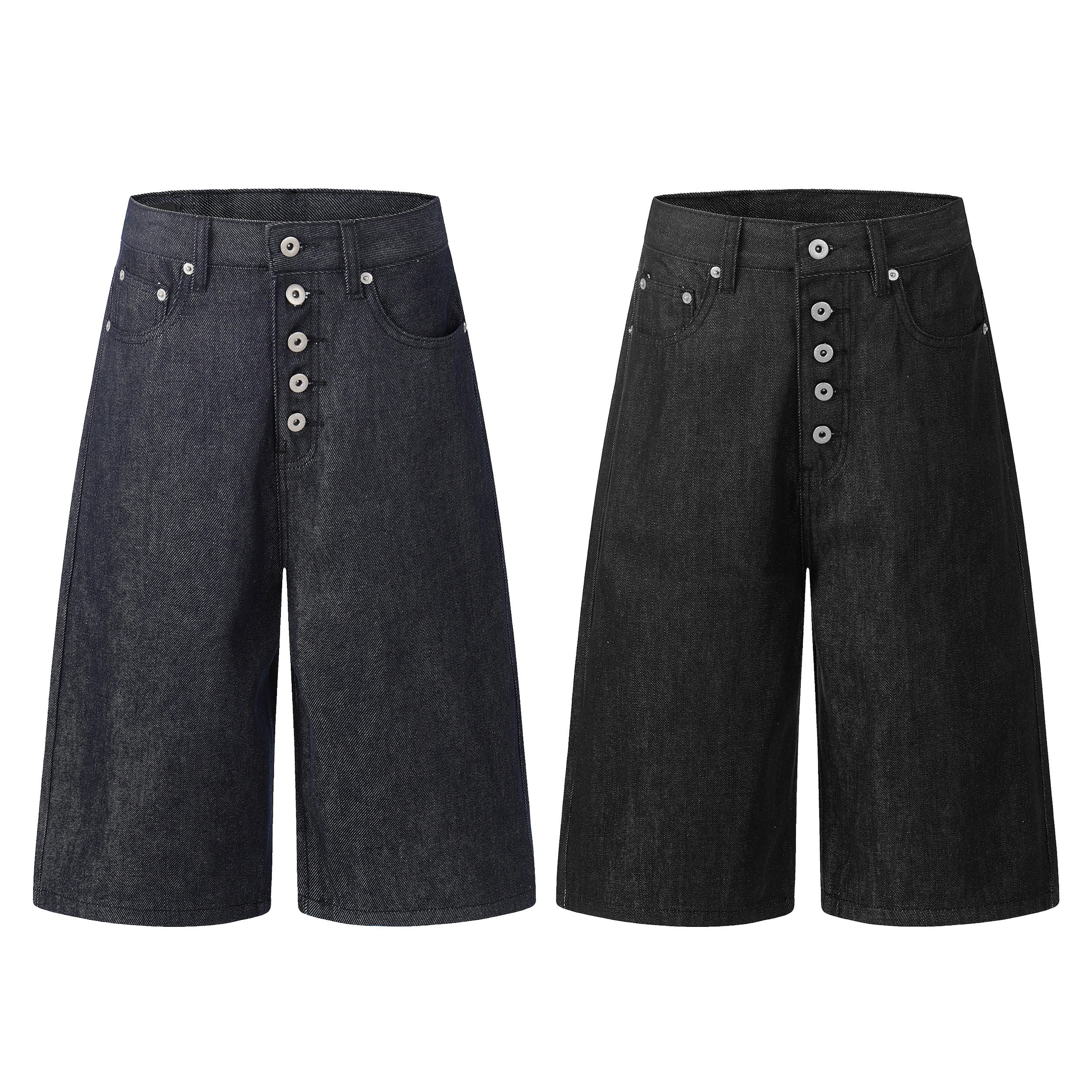 Omirad “Raw Button Denim Jorts”