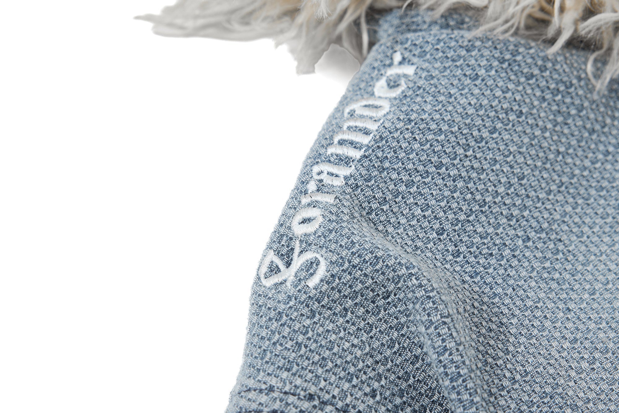 Omirad Fur-Trim Washed Hooded Jacket