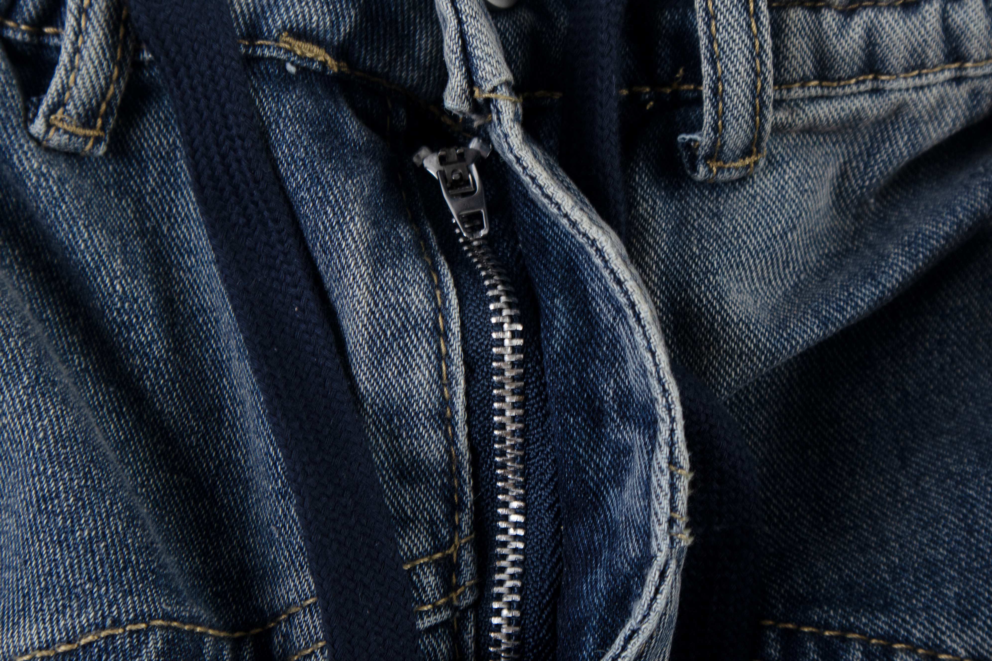 Omirad Layered Plaid Baggy Jeans