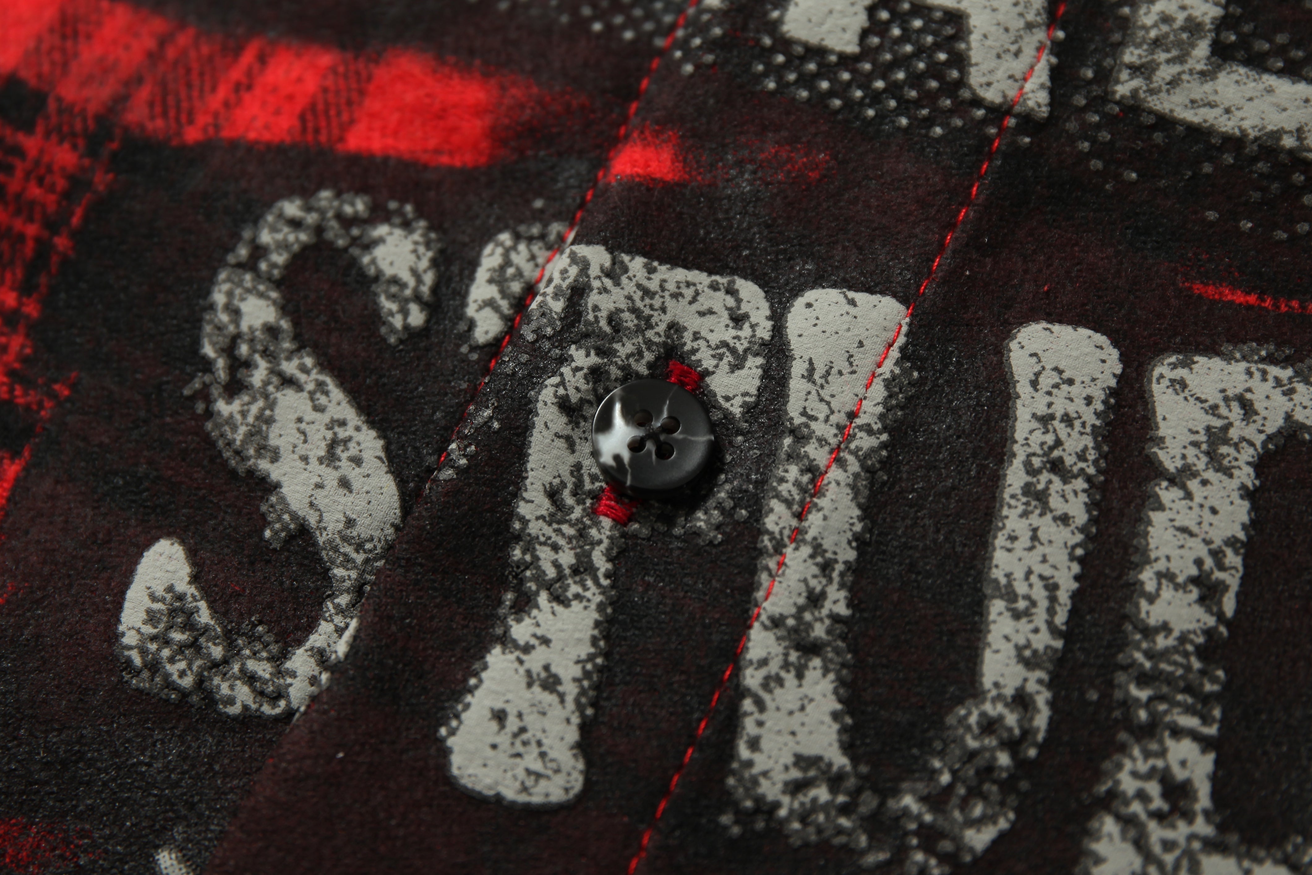 Omirad Punk Plaid Graphic Shirt