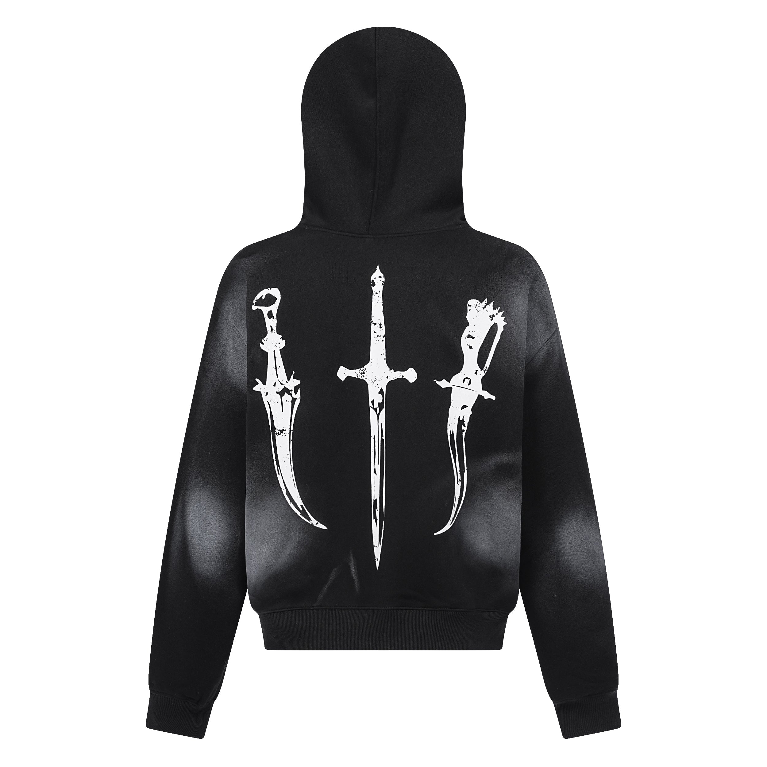 Omirad Gothic Fur-Trim Zip-Up Hoodie
