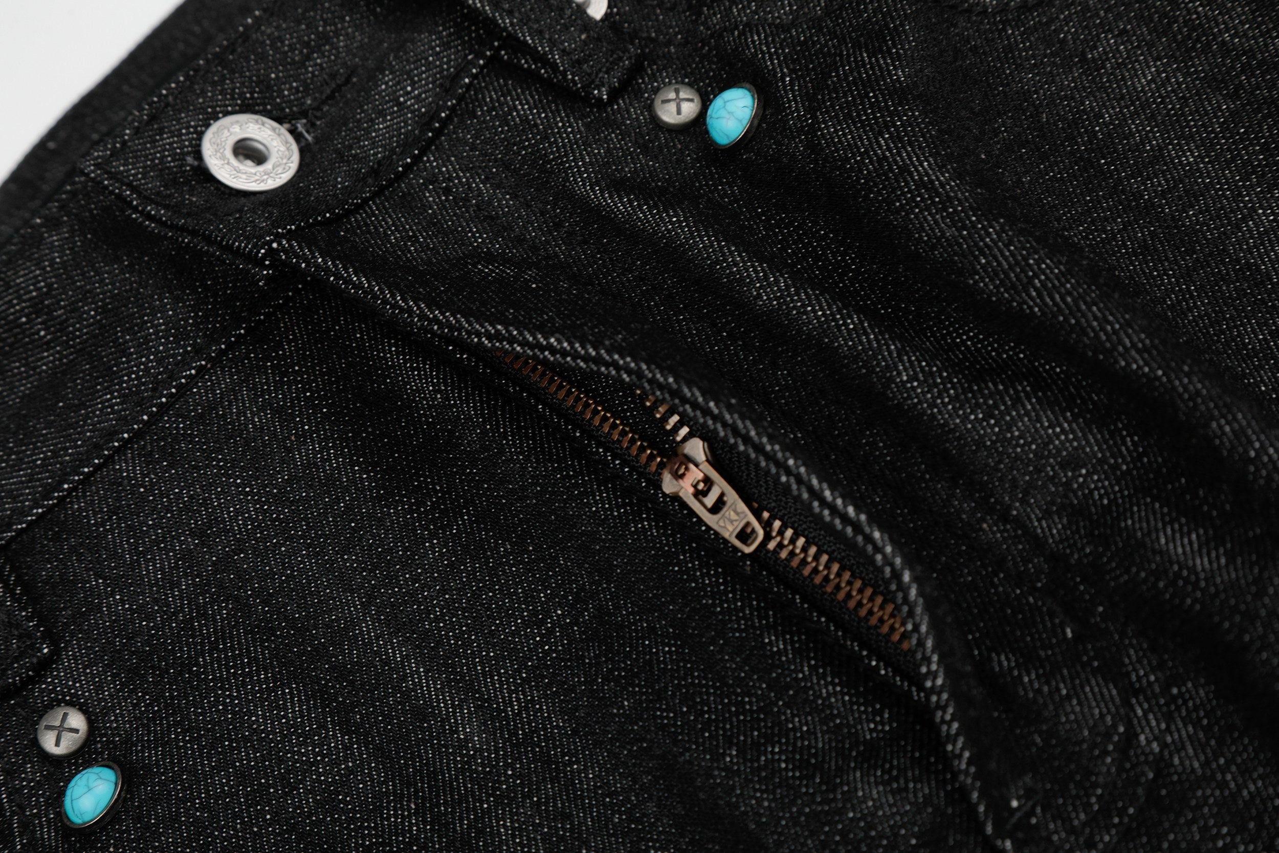 Omirad Raw Denim Wide-Leg Jeans