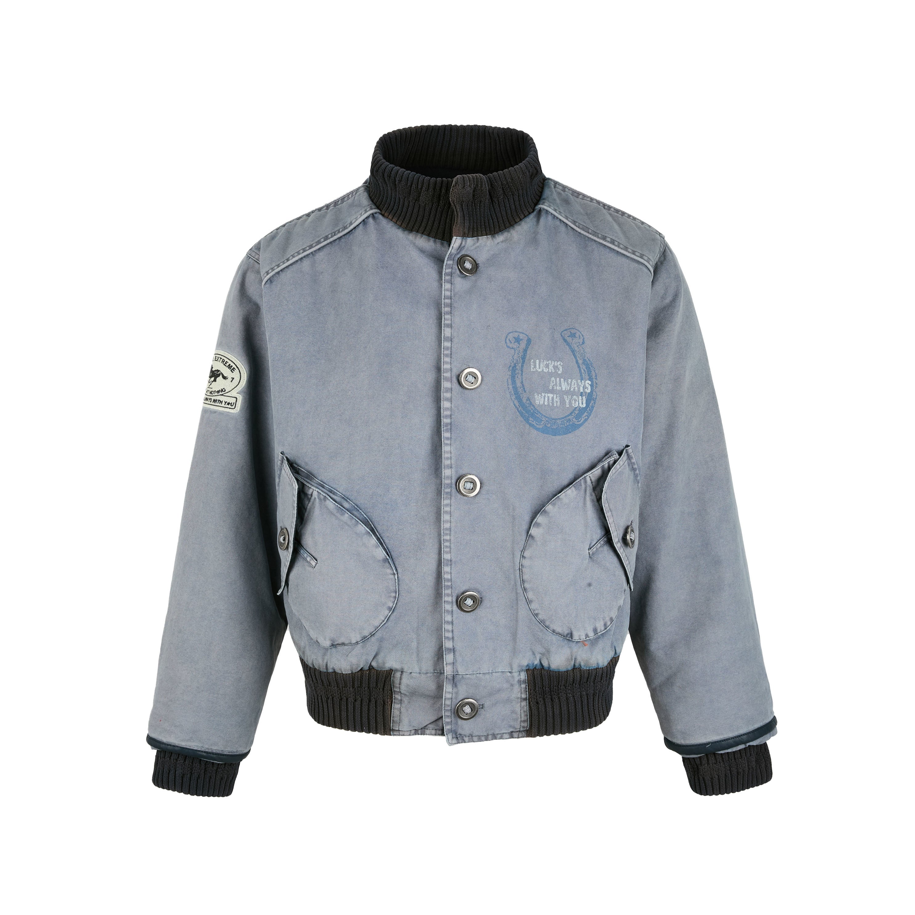 Omirad Vintage Washed Varsity Jacket