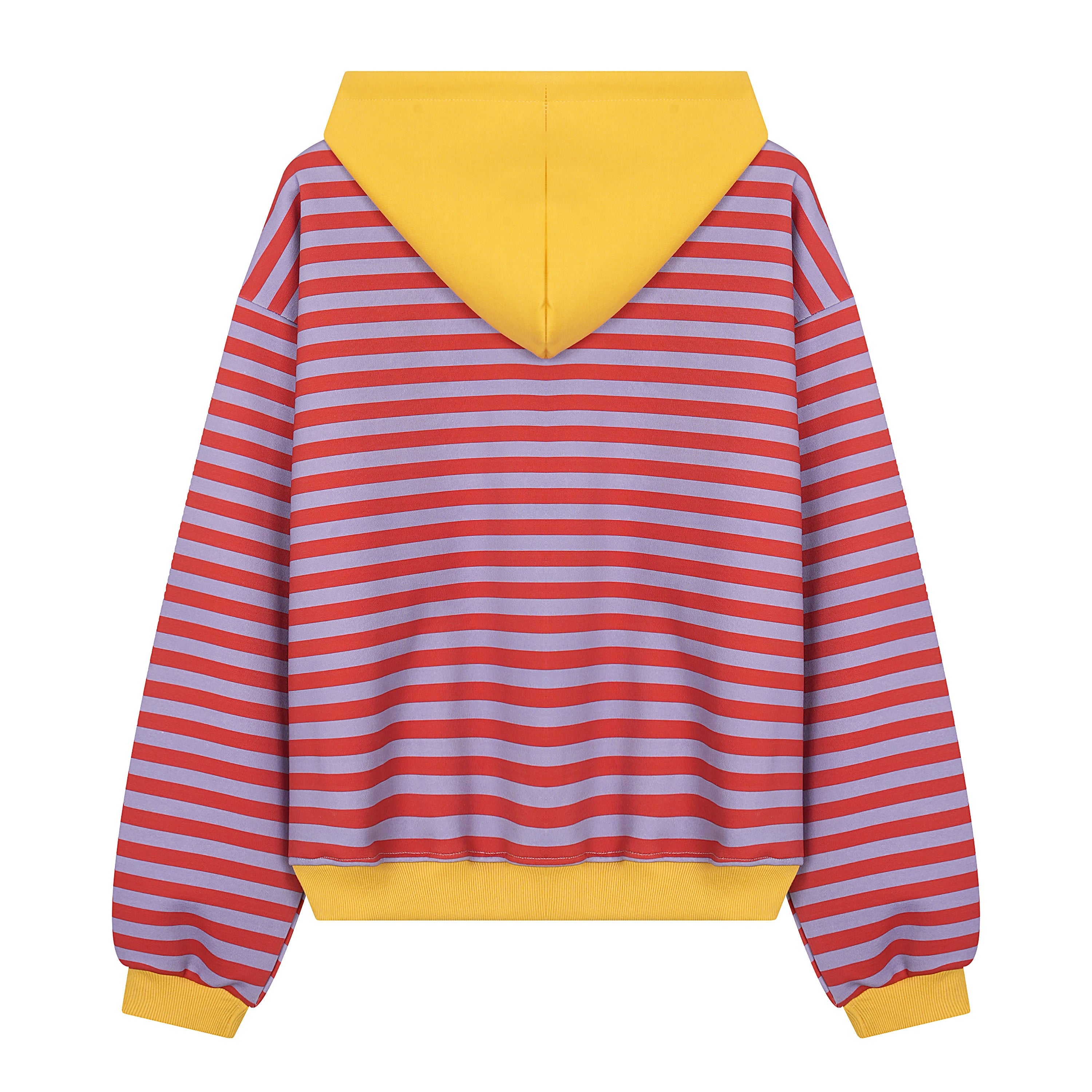 Omirad Striped Zip-Up Hoodie