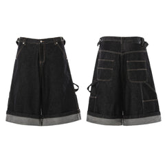 Omirad “Raw Edge Denim Cargo Shorts”