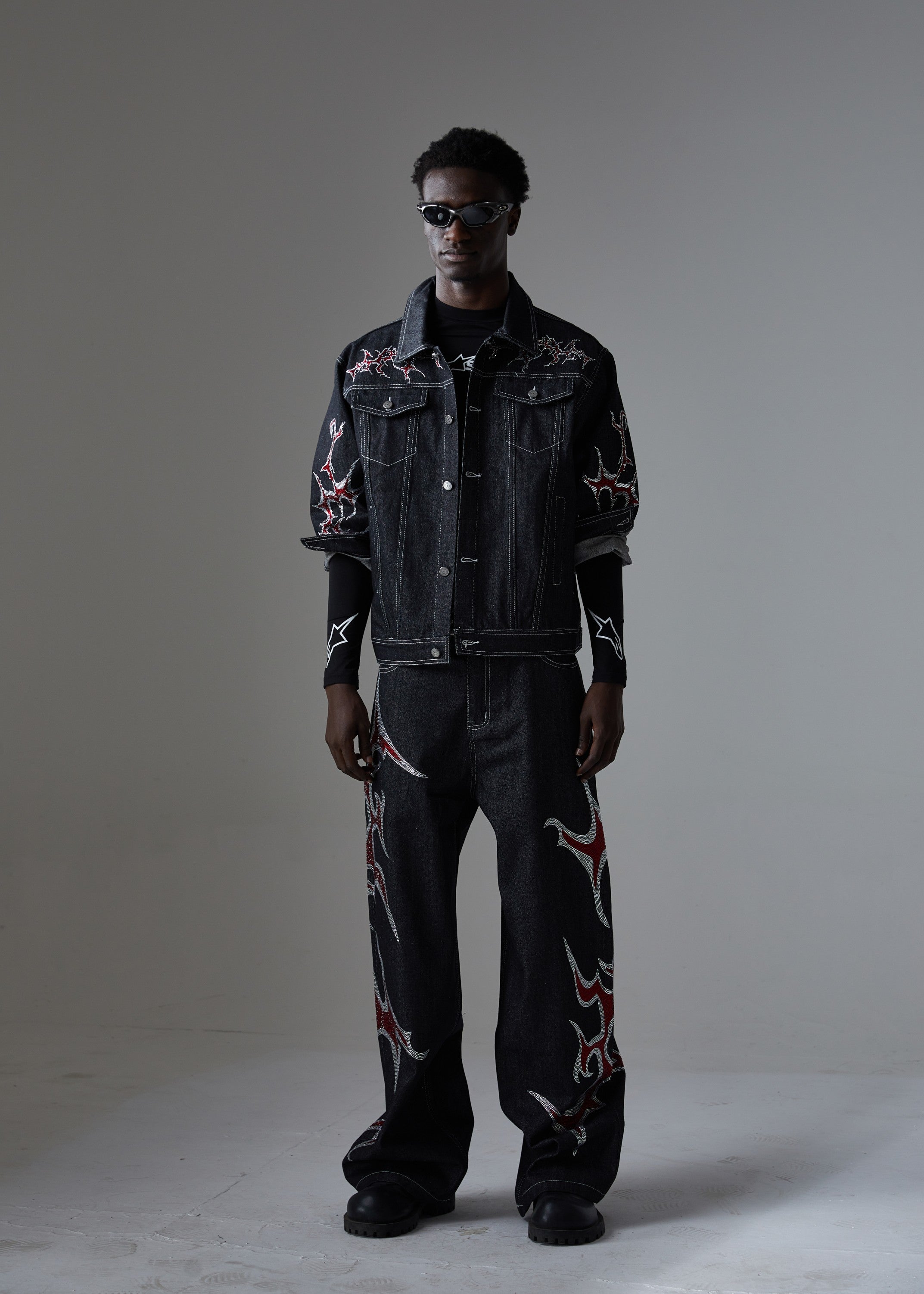 Omirad Graphic Denim Jacket