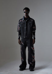 Omirad Graphic Denim Jacket