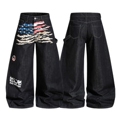 Omirad Vintage Flag Baggy Jeans