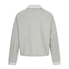 Omirad Double-Breasted Layered Stripe Jacket