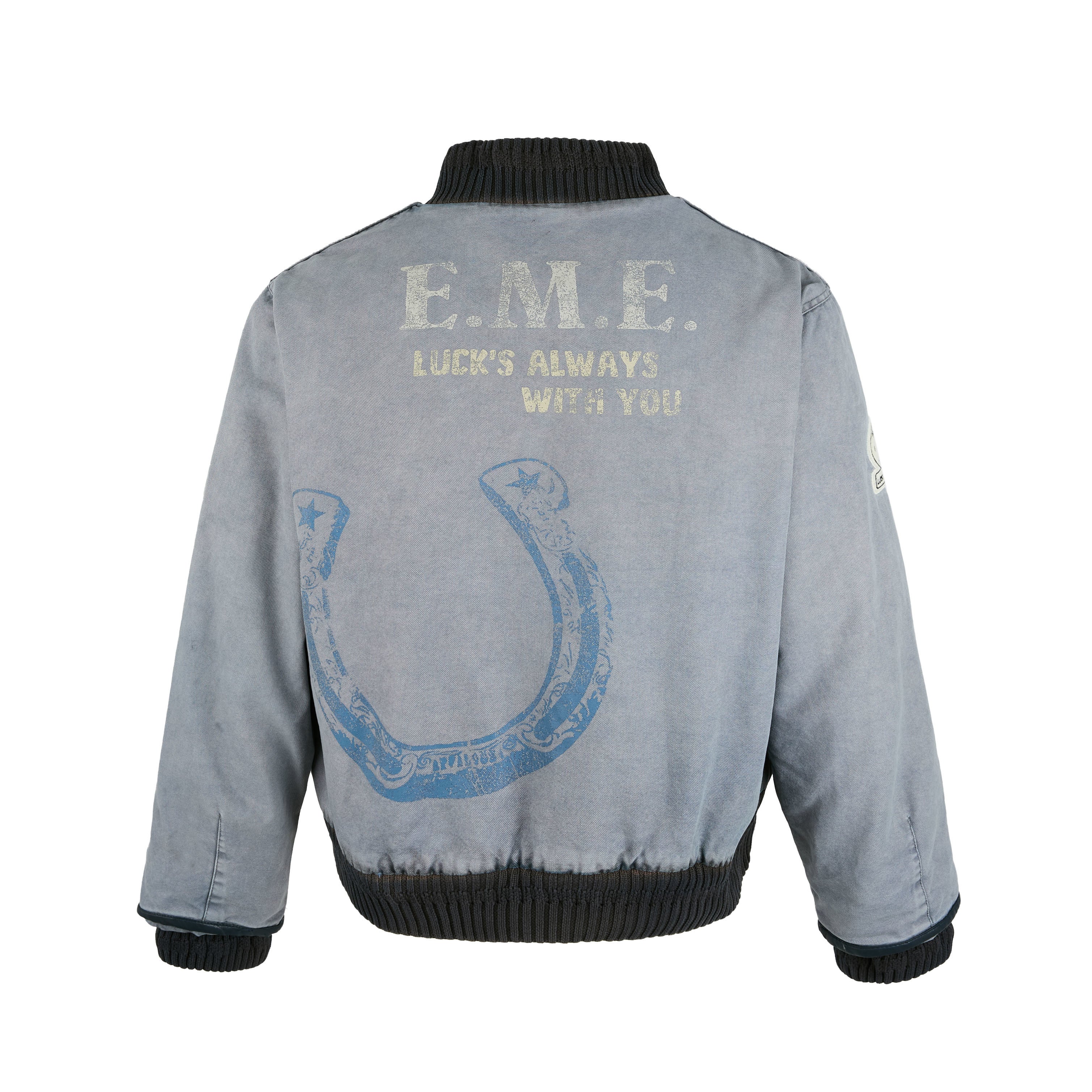 Omirad Vintage Washed Varsity Jacket