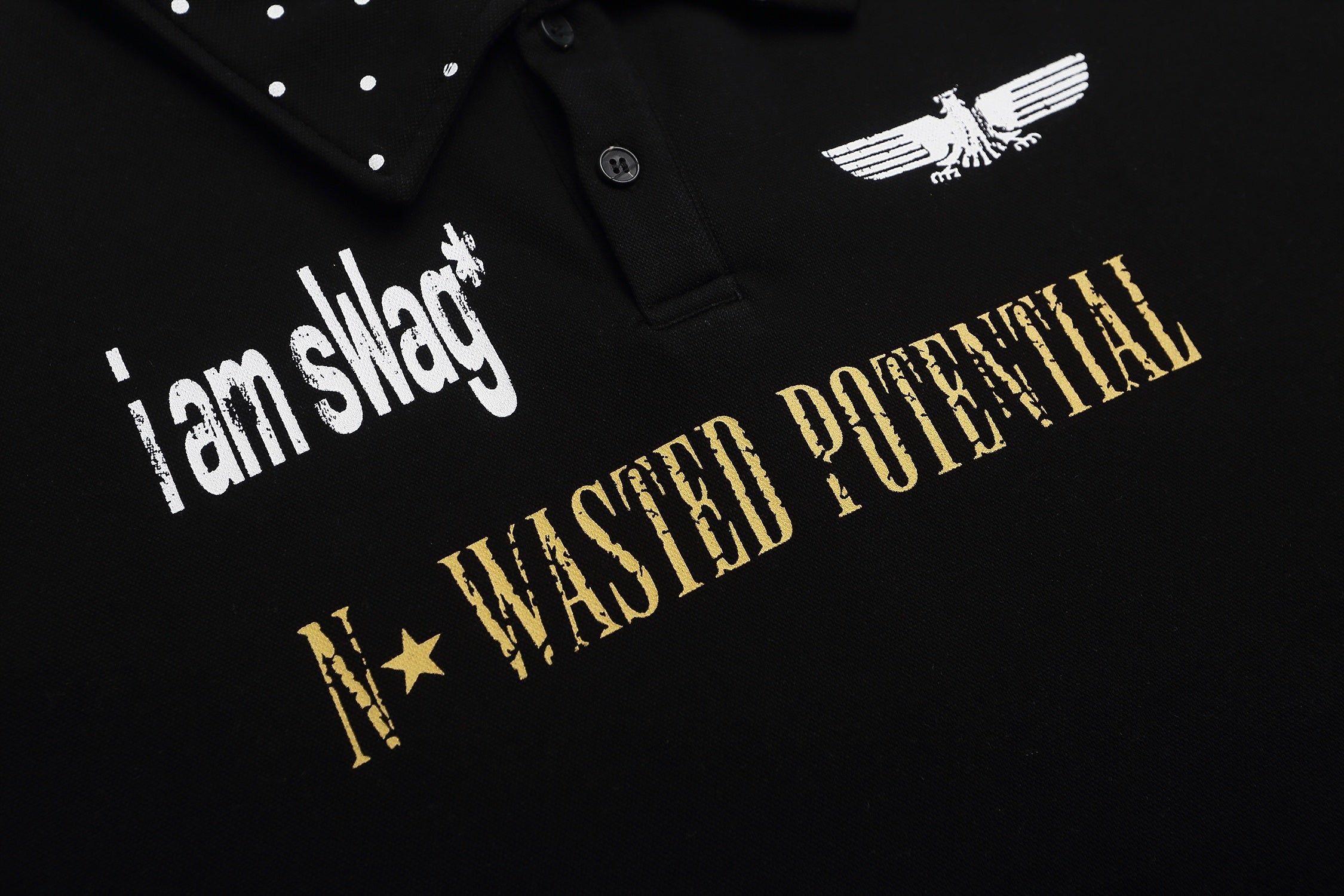 Omirad Studded Collar Polo Shirt