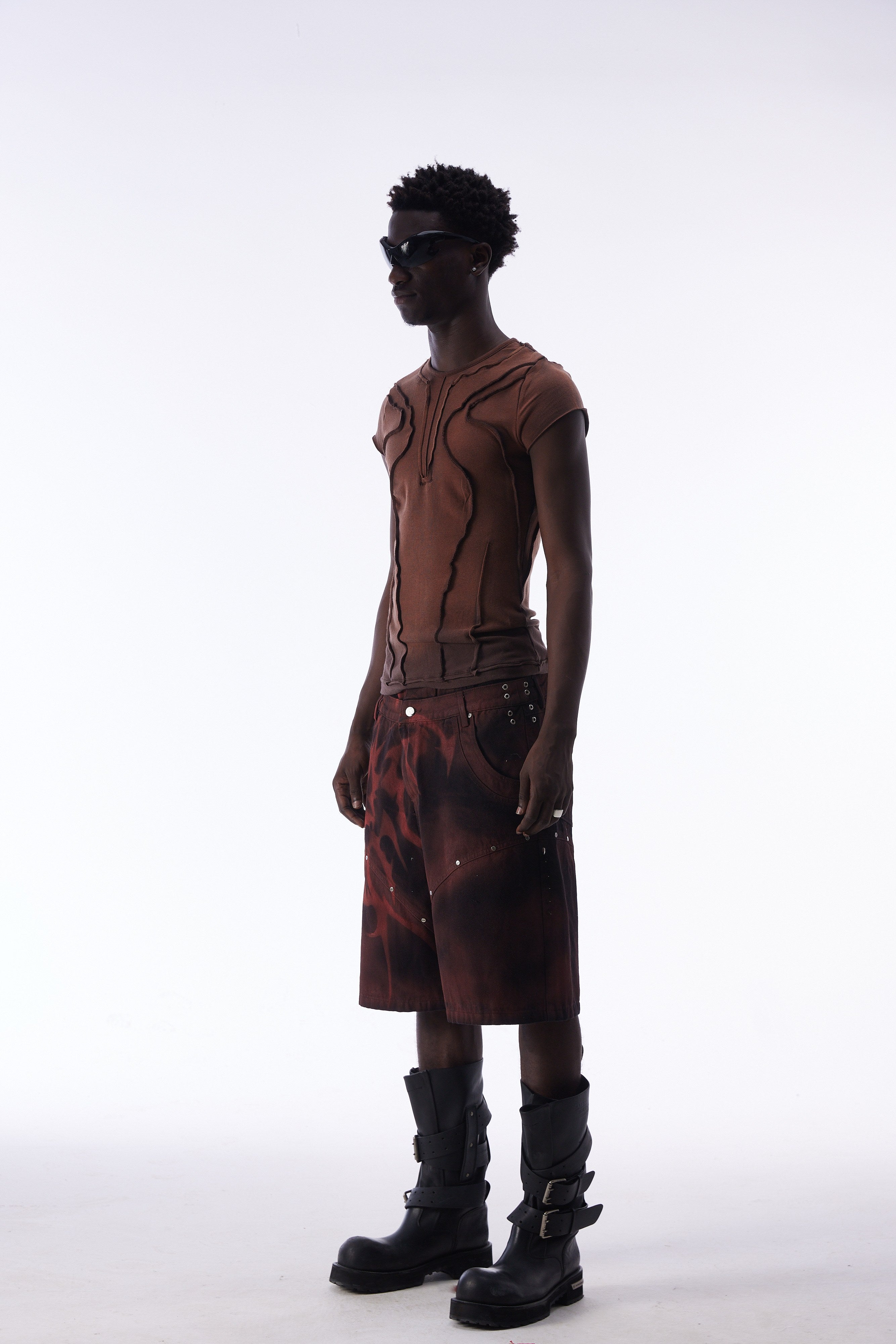 Omirad Raw Seam Washed Sleeveless Tee