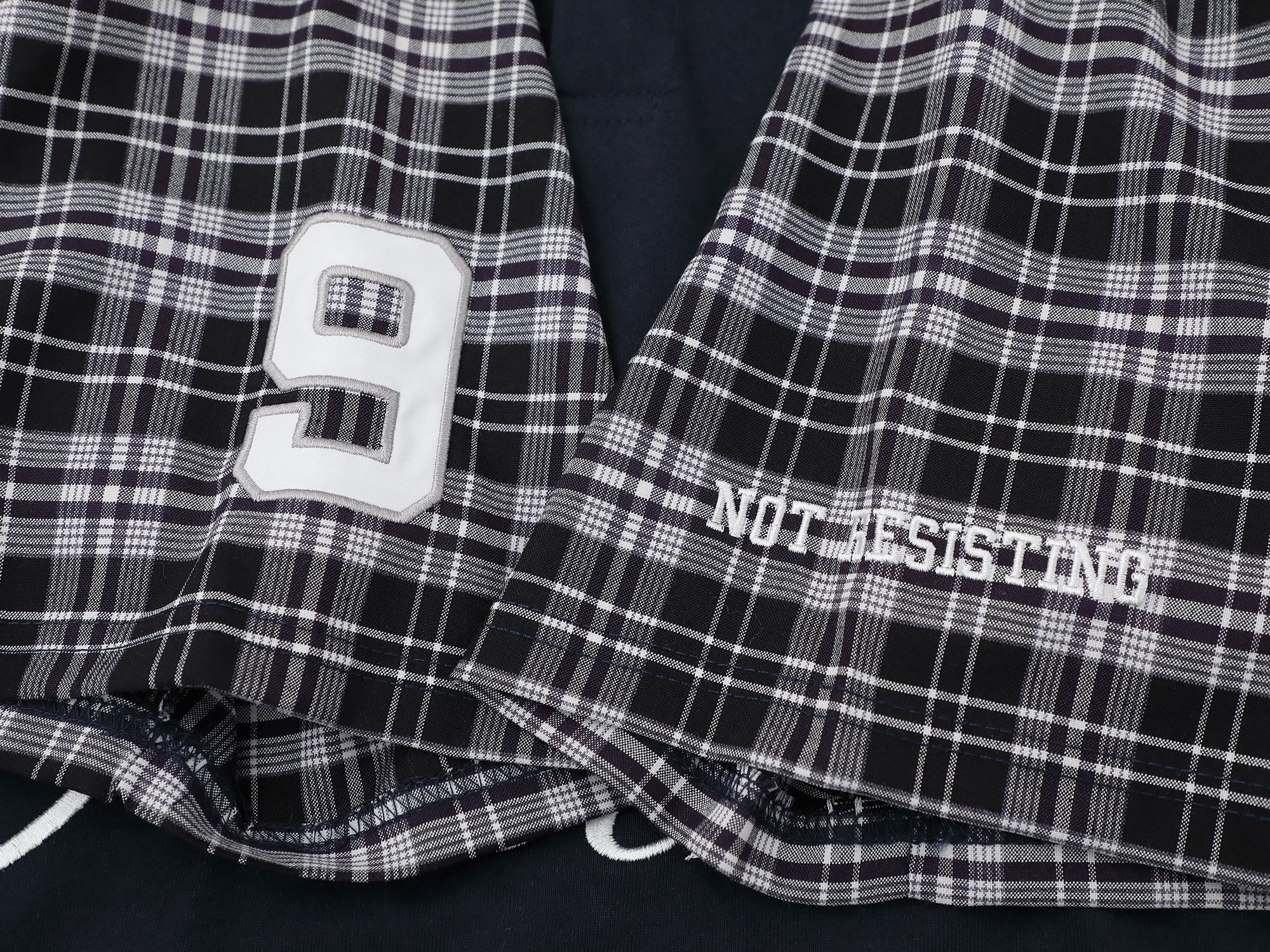 Omirad Plaid Sleeve Polo Shirt