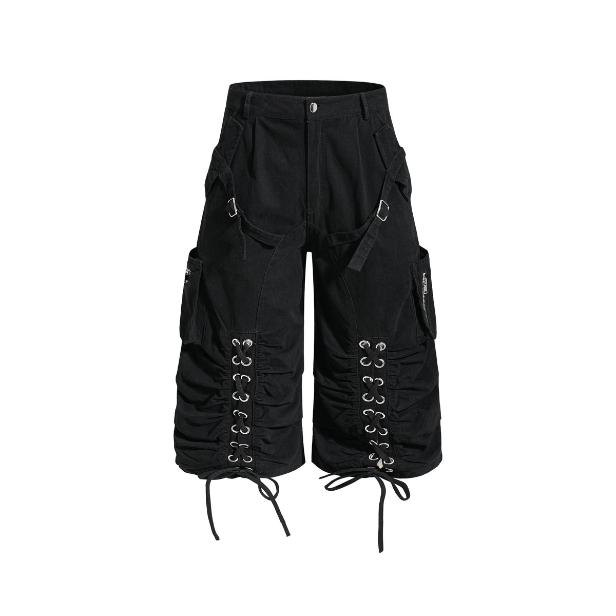 Omirad Lace-Up Utility Cargo Shorts