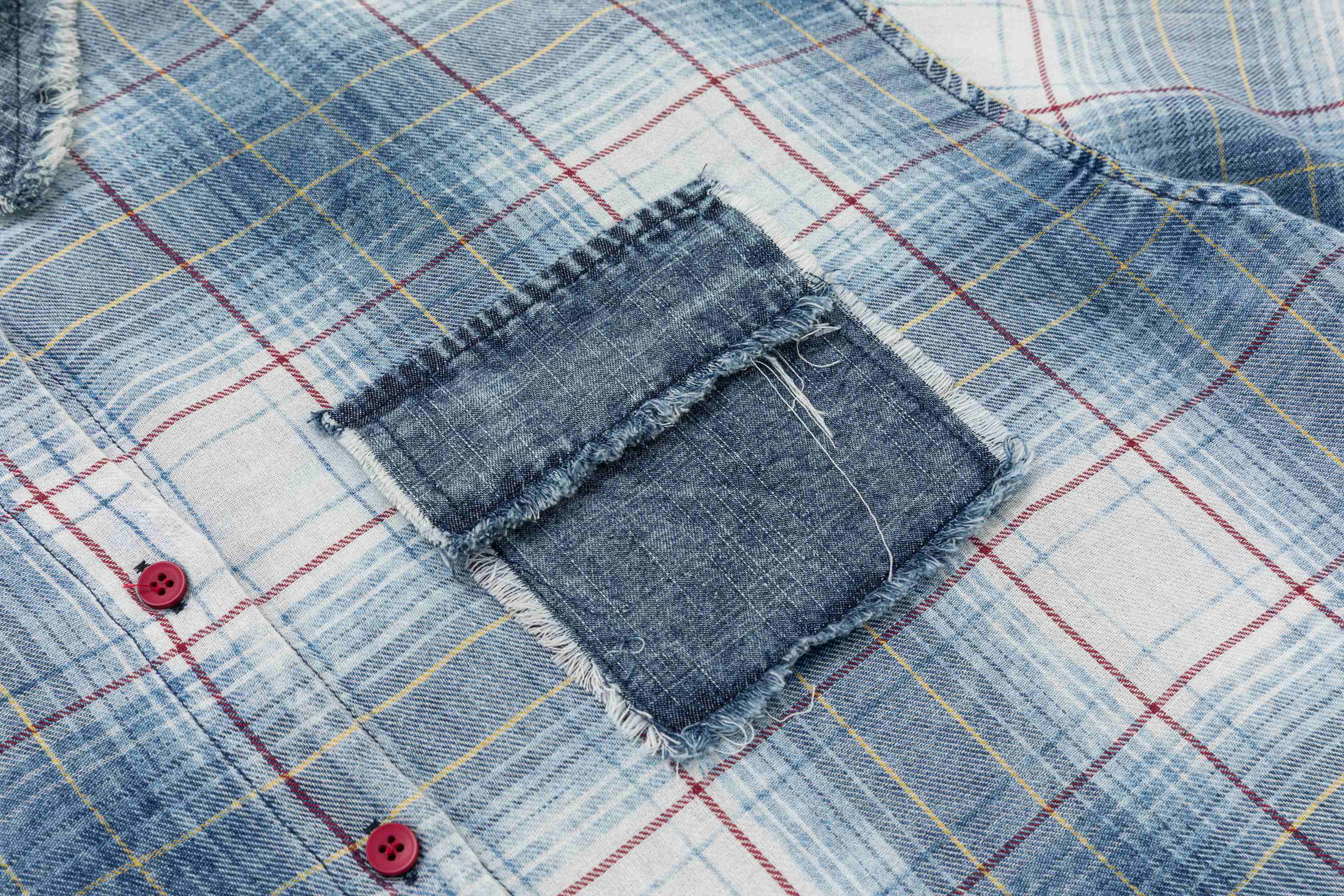 Omirad Vintage Plaid Flannel Shirt