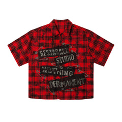 Omirad Punk Plaid Graphic Shirt