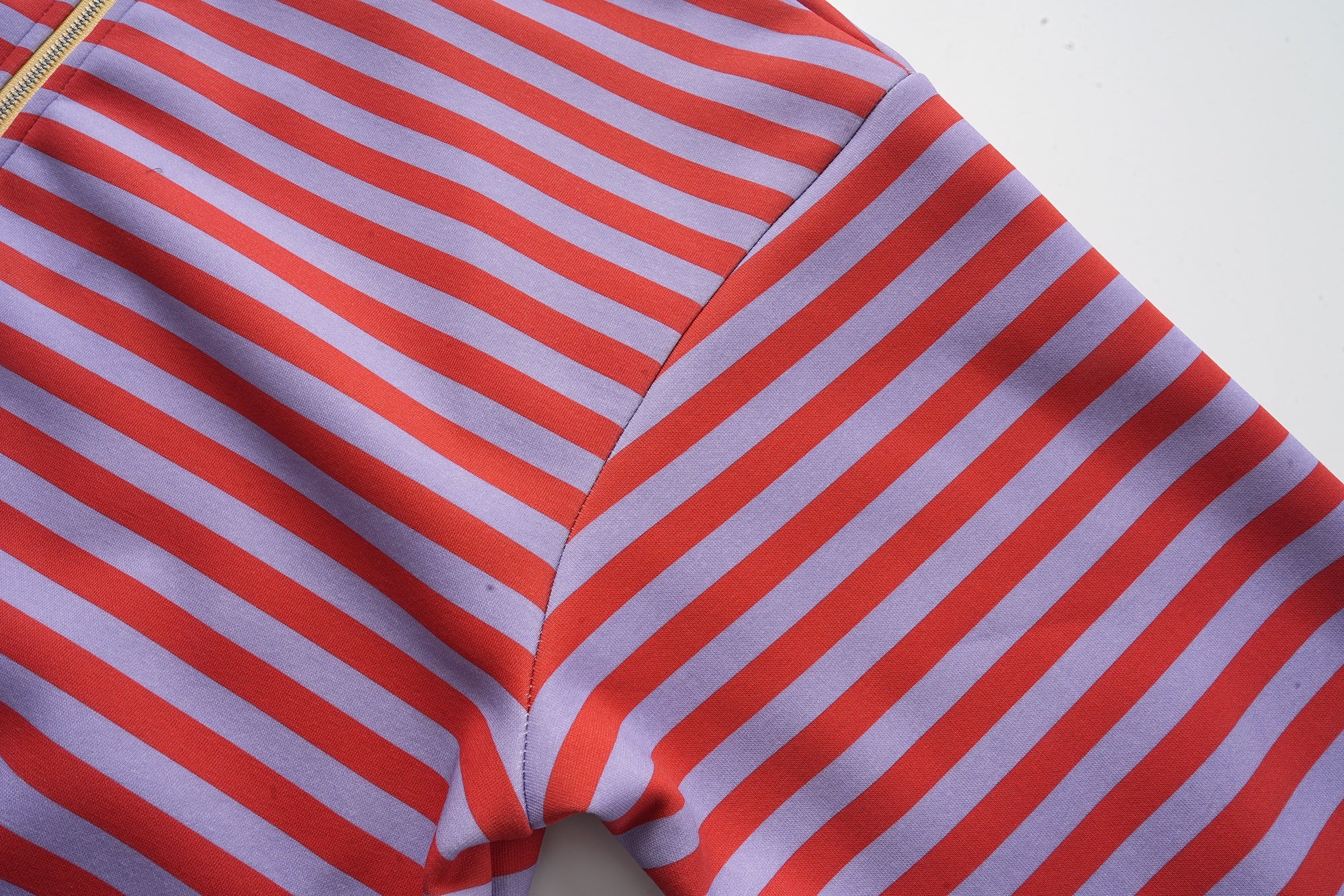 Omirad Striped Zip-Up Hoodie
