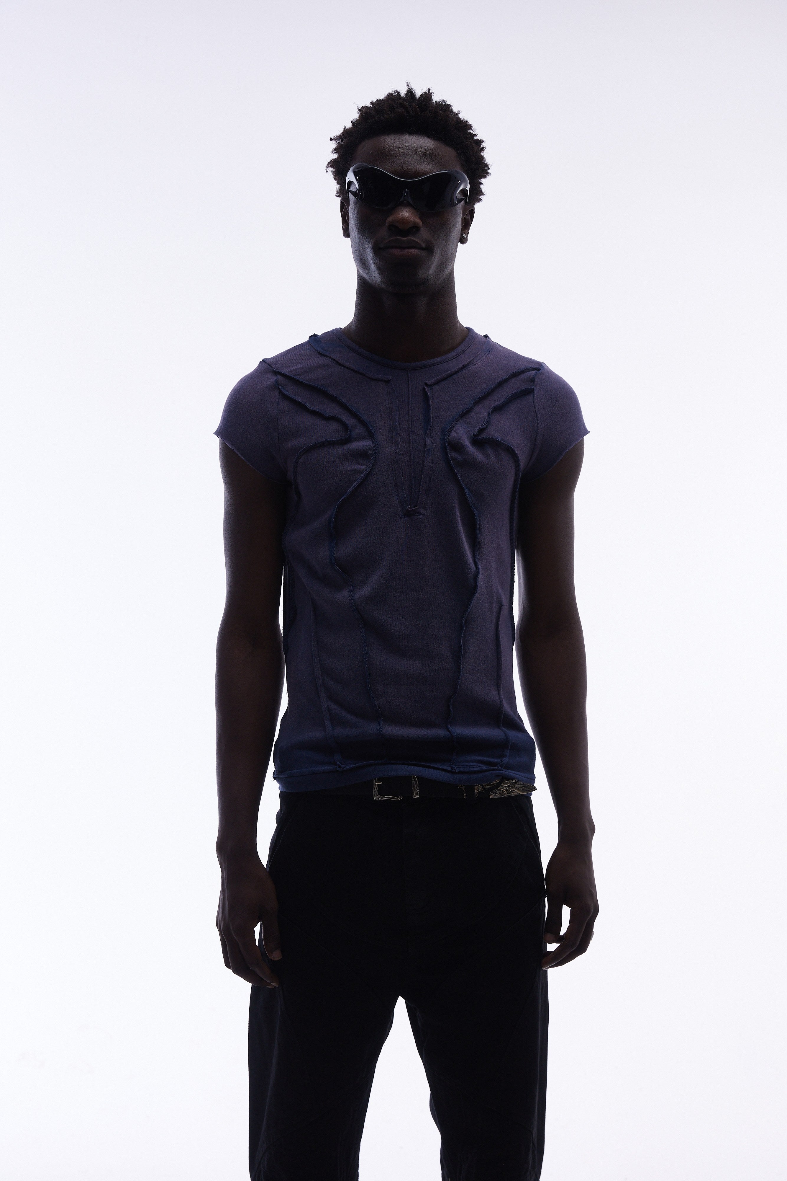Omirad Raw Seam Washed Sleeveless Tee