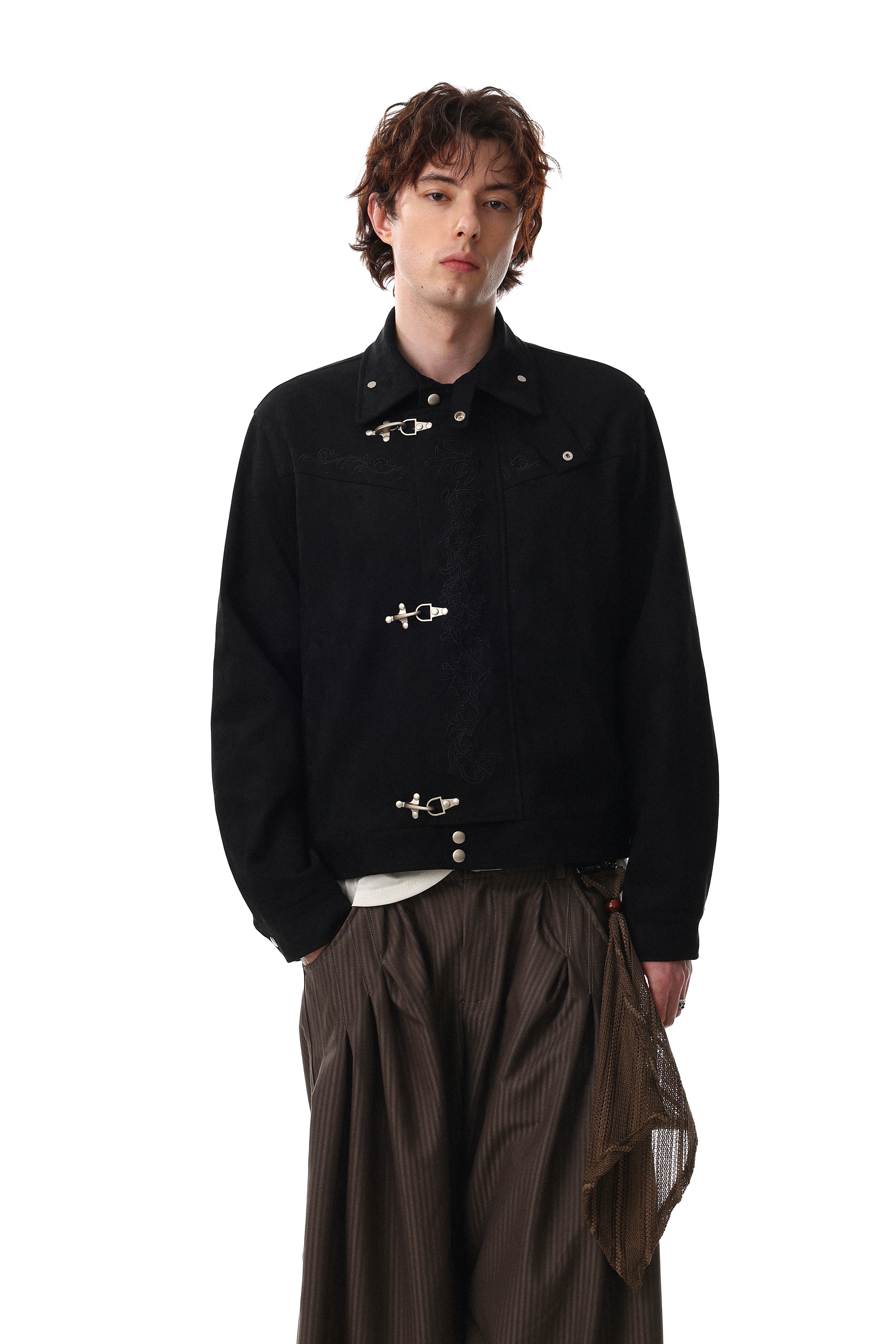 Omirad Toggle-Closure Embroidered Jacket
