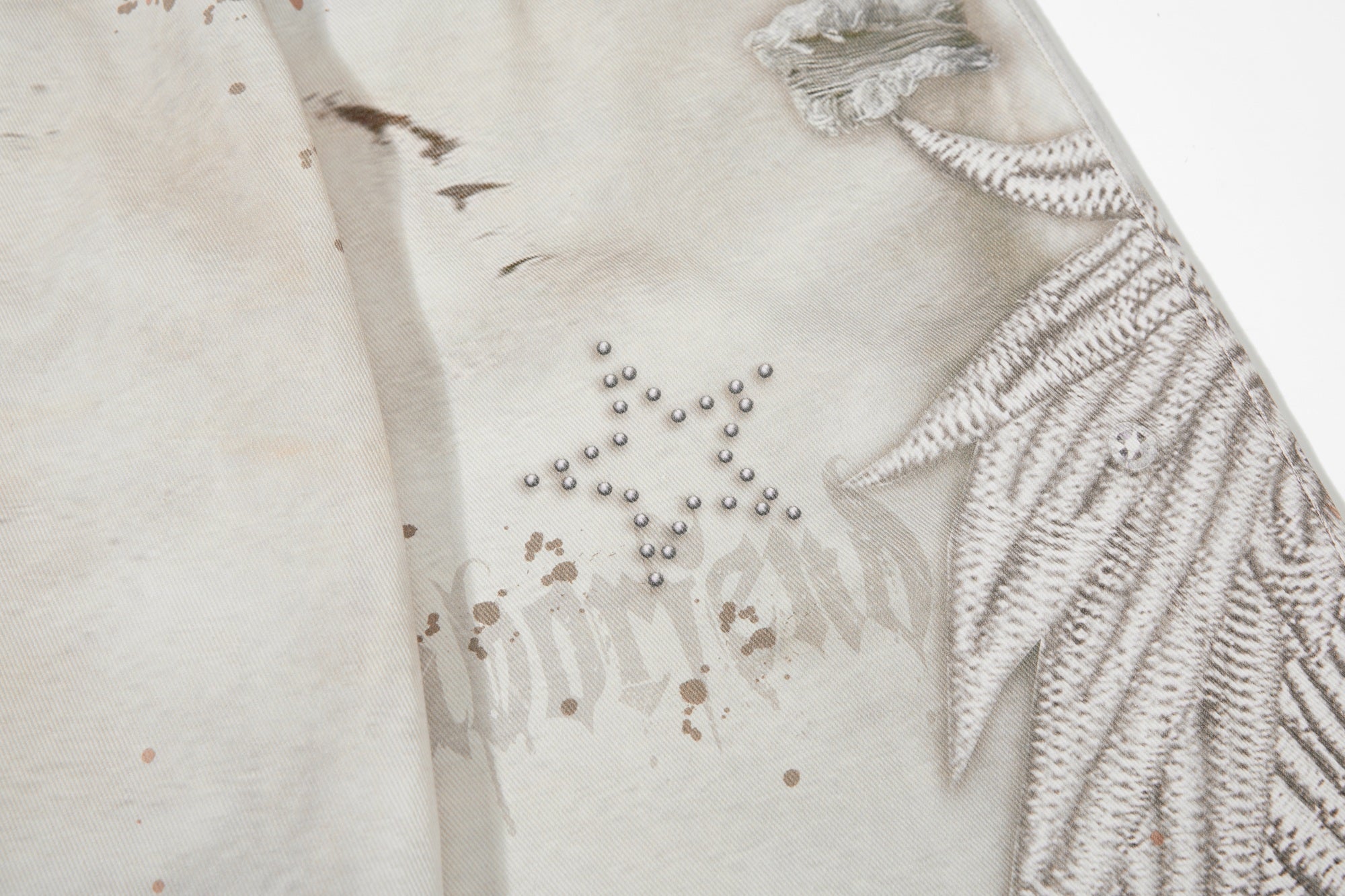 Omirad Vintage Angel Wing Balloon Jeans