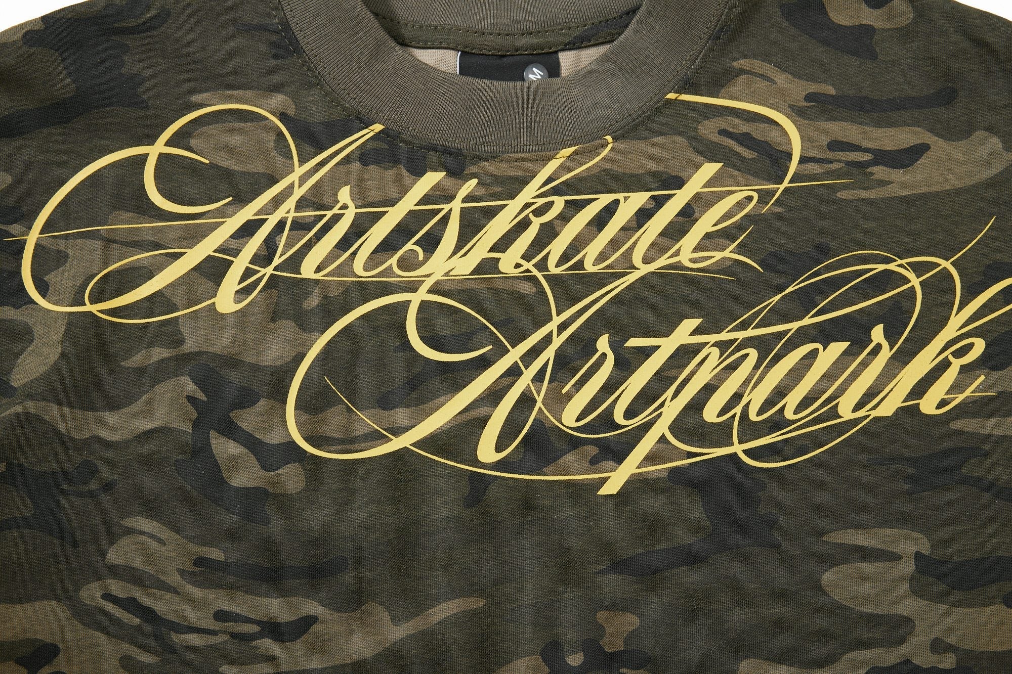 Omirad Camo Script Graphic T-Shirt