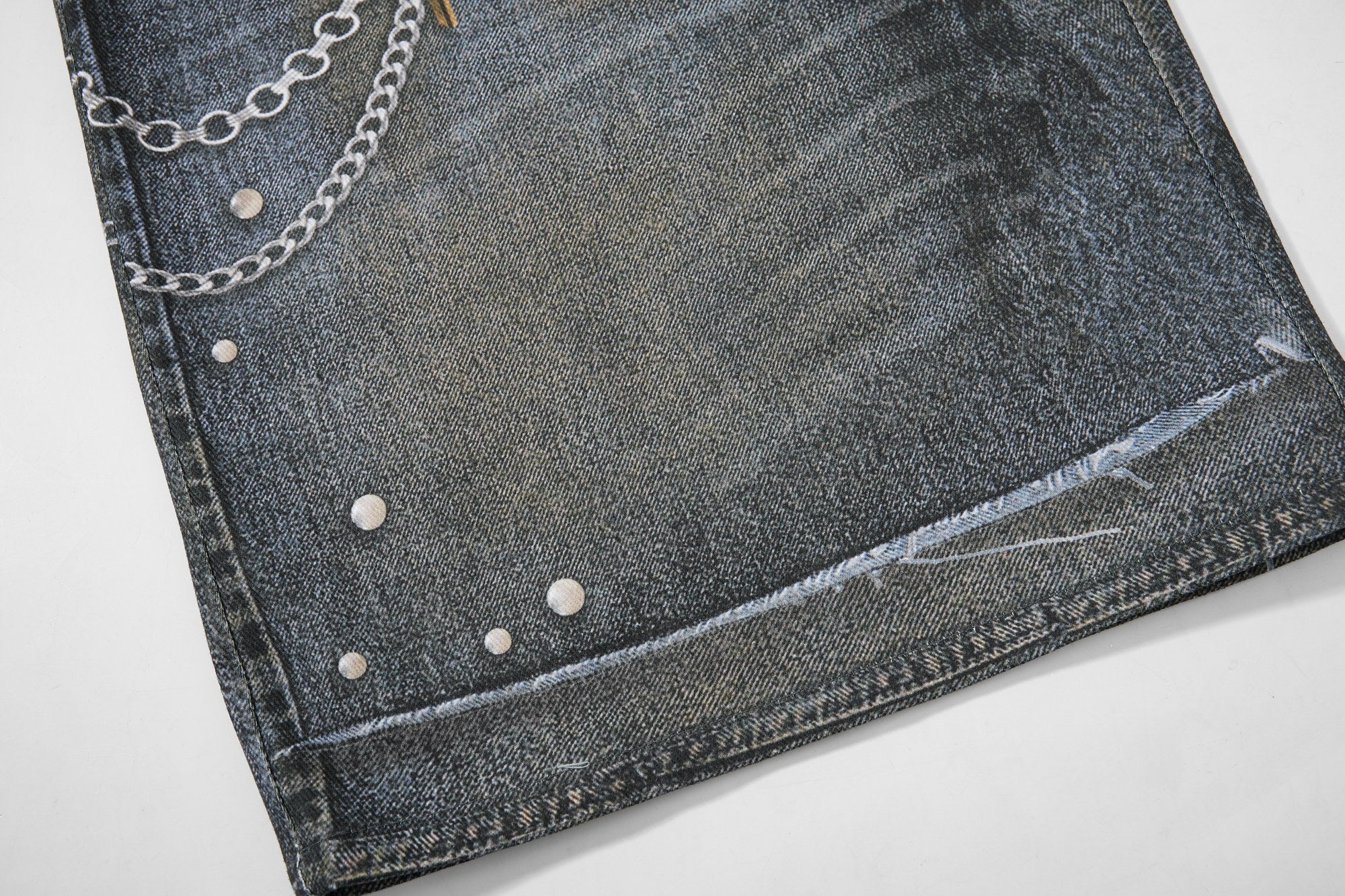 Omirad Layered Punk Denim Jorts
