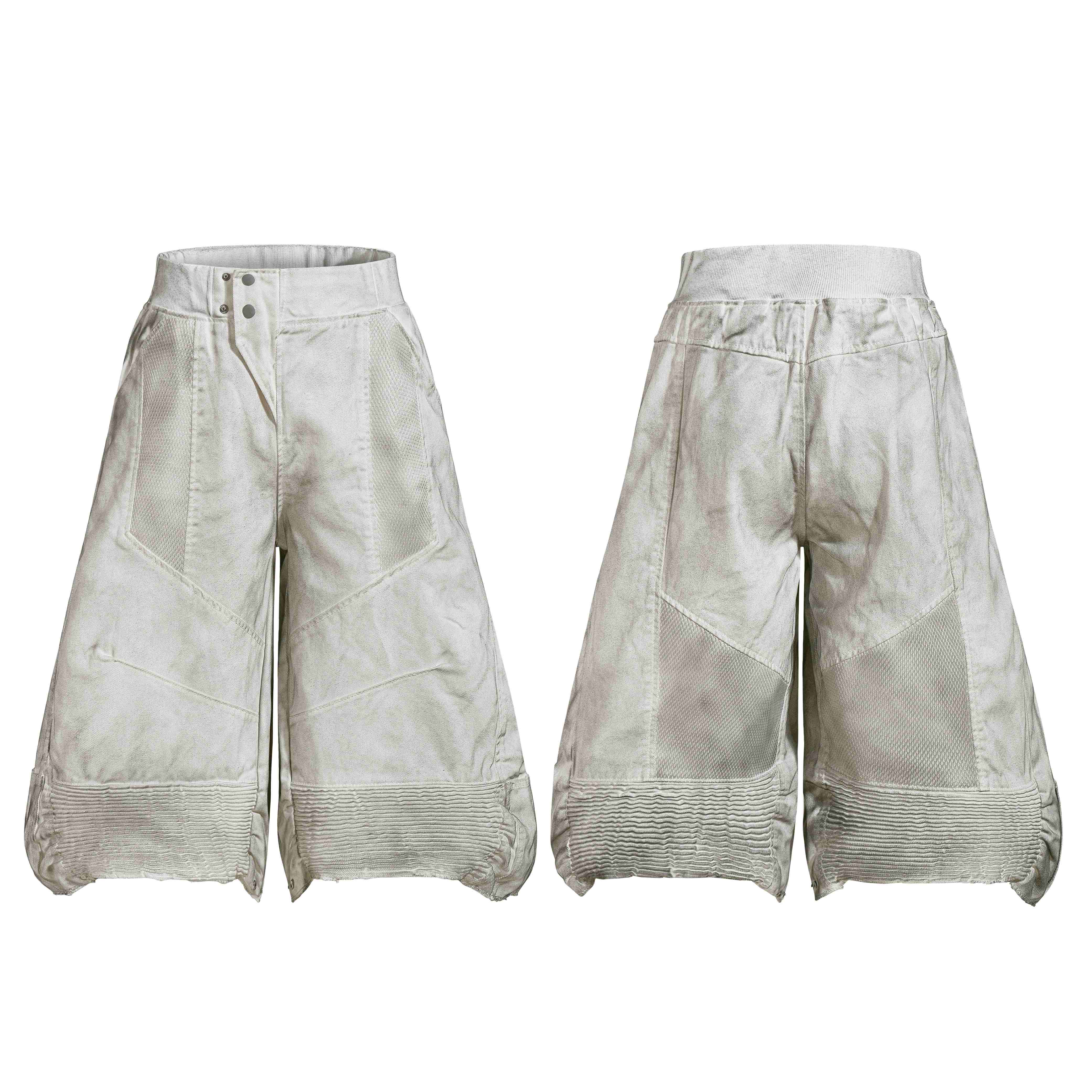 Omirad Moto Panel Denim Shorts