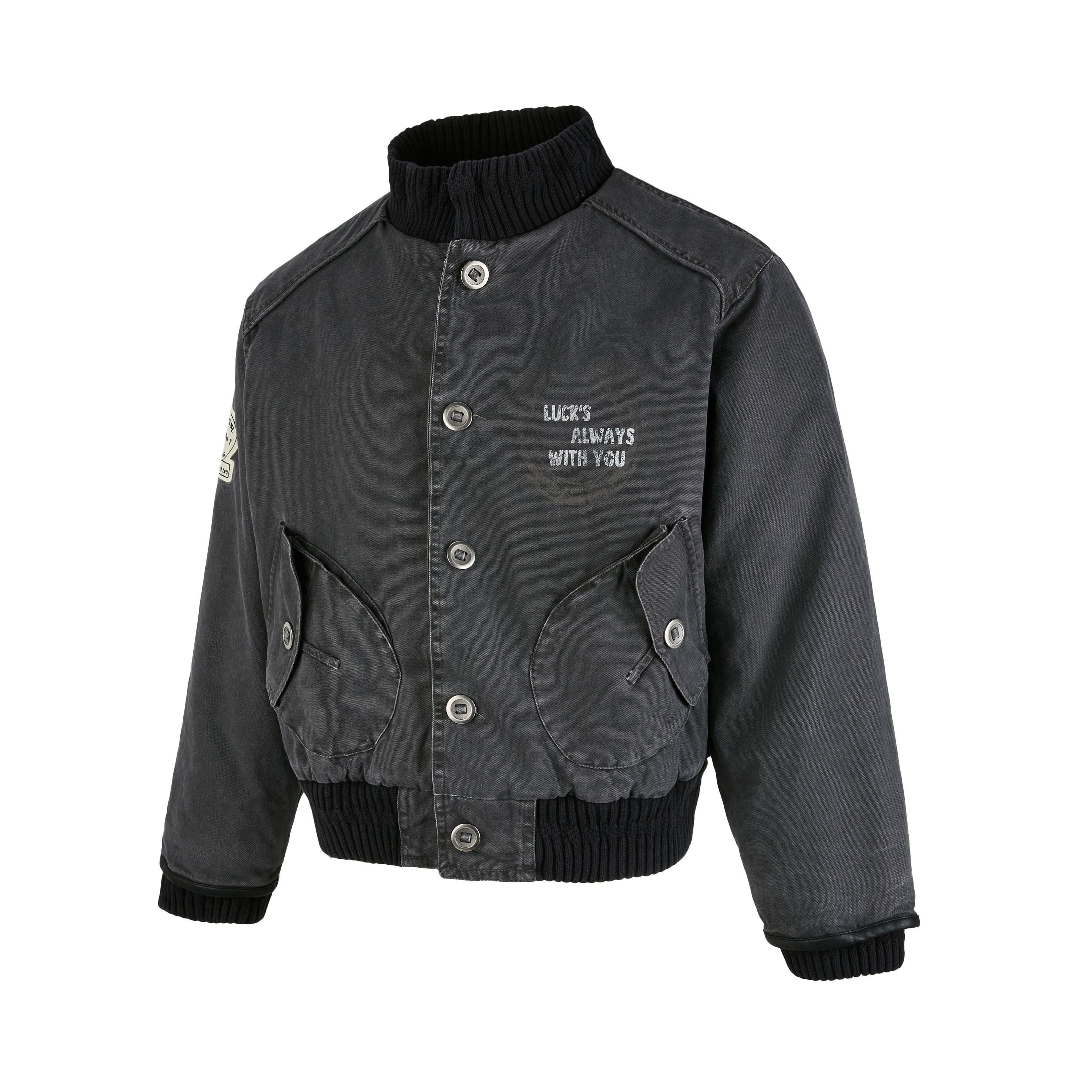 Omirad Vintage Washed Varsity Jacket