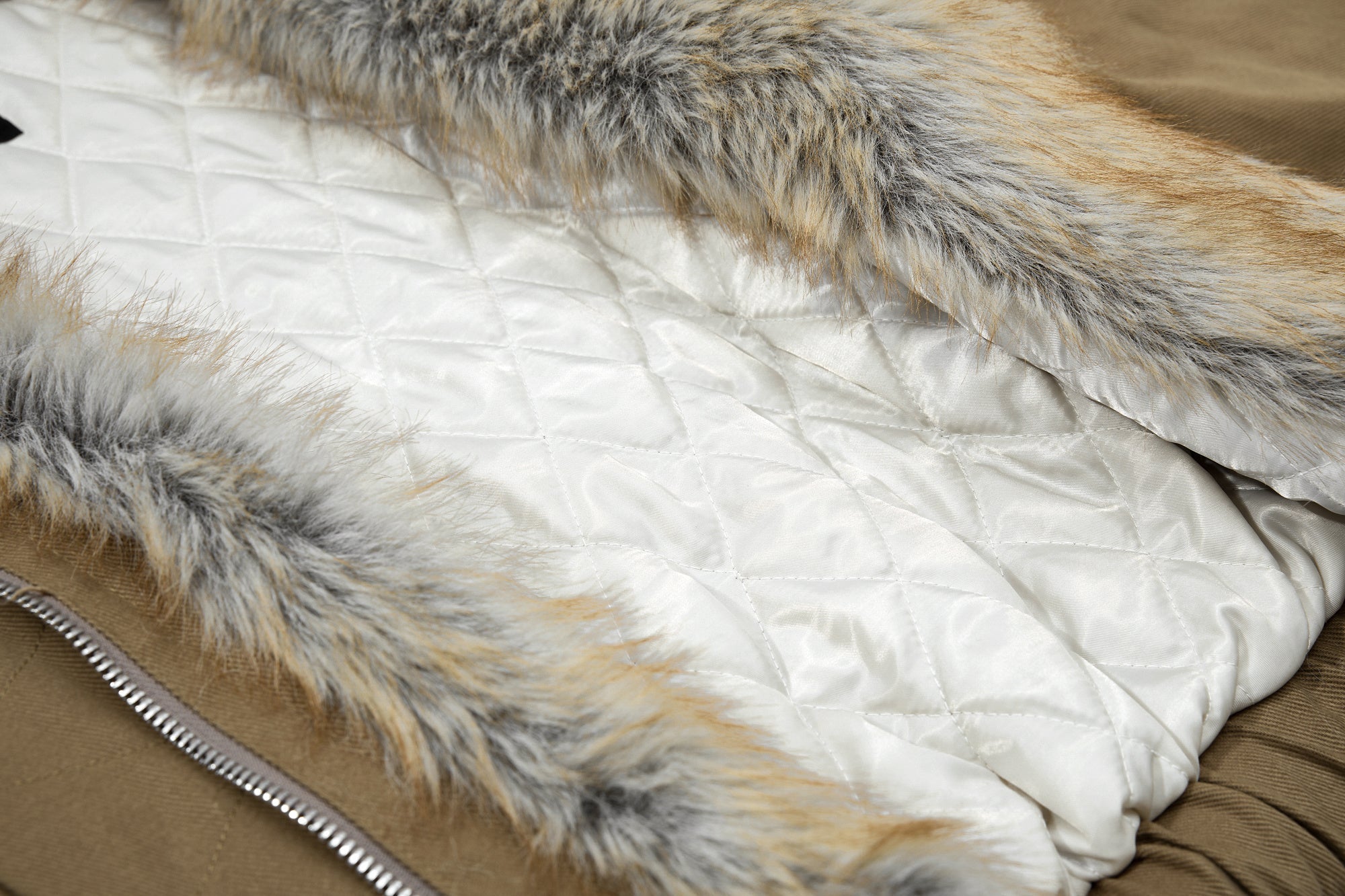 Omirad Fur-Lined High-Neck Cotton Jacket