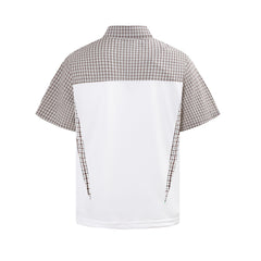 Omirad Vintage Plaid Panel Polo