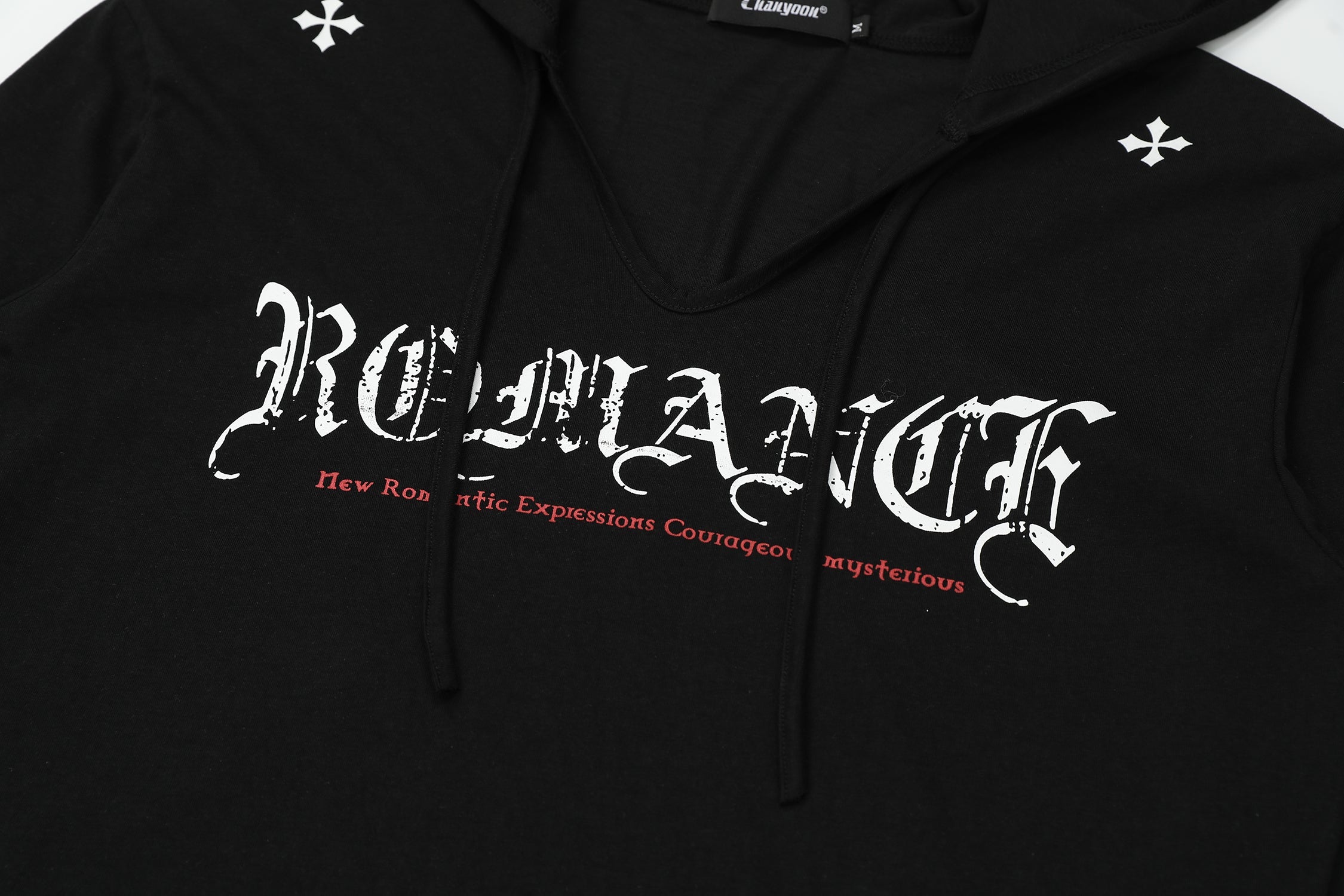 Omirad Gothic Logo Hooded Long Sleeve
