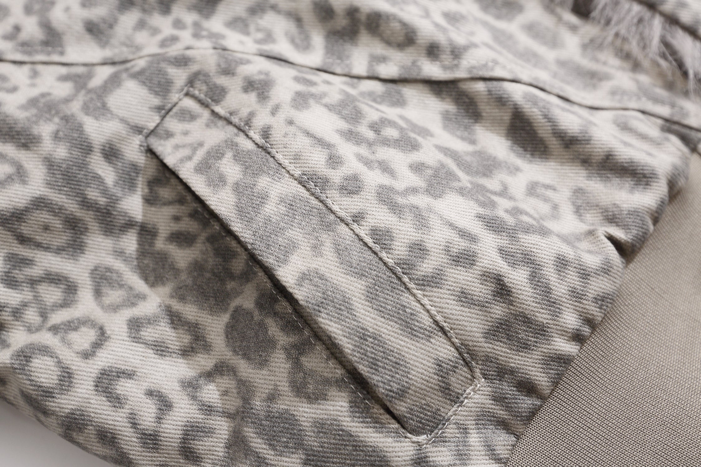 Omirad Leopard Faux Fur Collar Jacket